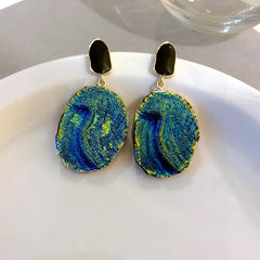 Artisan Enamel Mosaic Earrings Collection