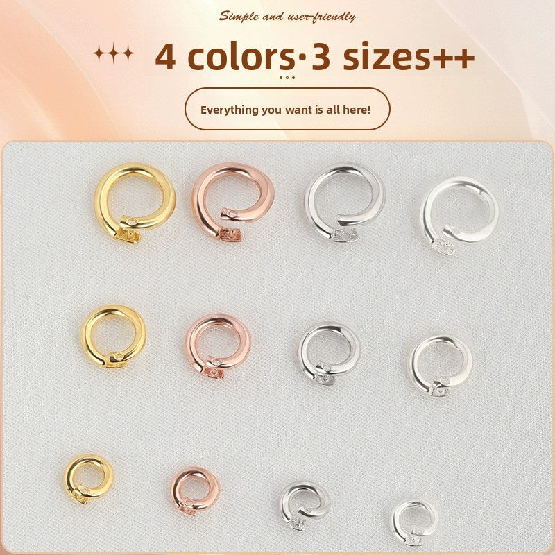 ClickLoop Connectors · 925 Silver (6–10mm)