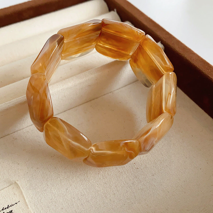 Marbled Elegance Acrylic Bangle