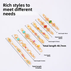 GemLink Half-Chains · 925 Silver (Gold-Plated)