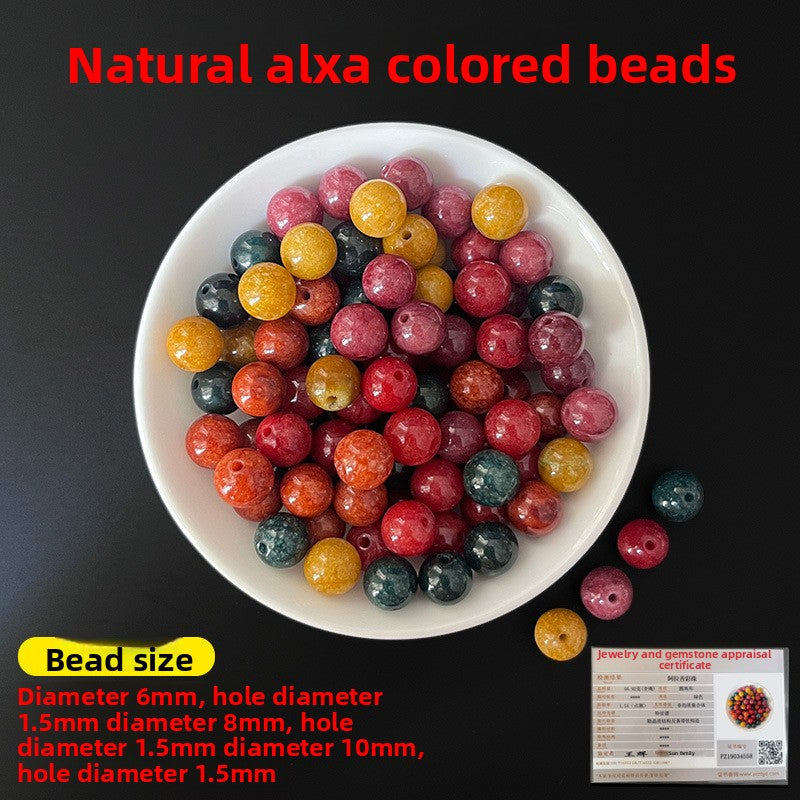 Crystal × Jade × Chalcedony × Agate | DIY Loose Round Beads