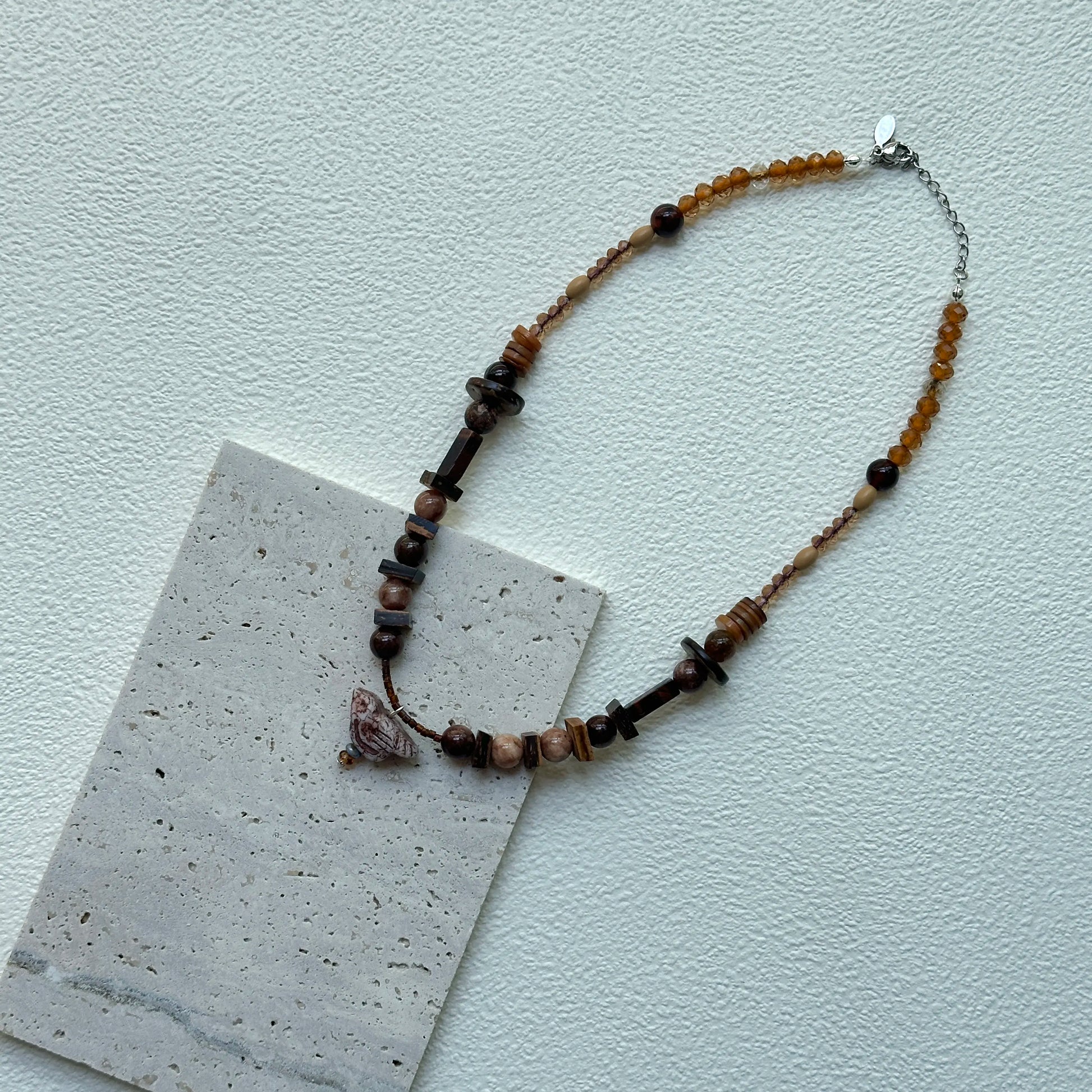 Glazenya gift box with velvet pouch – Vintage Sparrow Charm Necklace