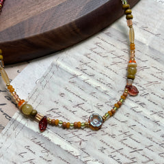 Collar de flor de olivo 