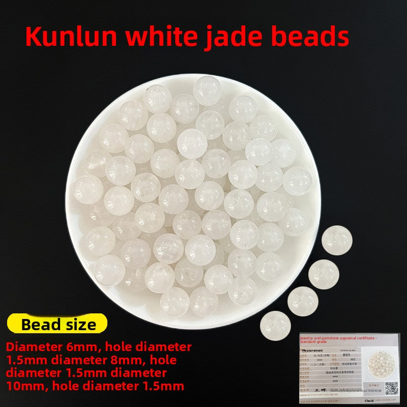 Crystal × Jade × Chalcedony × Agate | DIY Loose Round Beads