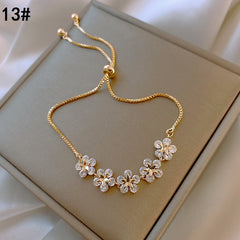 Gold-Plated Emerald Crystal Bracelet Collection – Chic & Light Luxury Designs