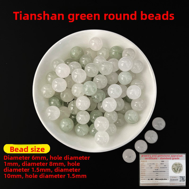 Crystal × Jade × Chalcedony × Agate | DIY Loose Round Beads