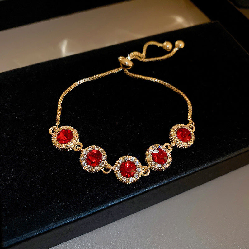 Crystal Bloom Bracelet Series – multiple floral variations displayed