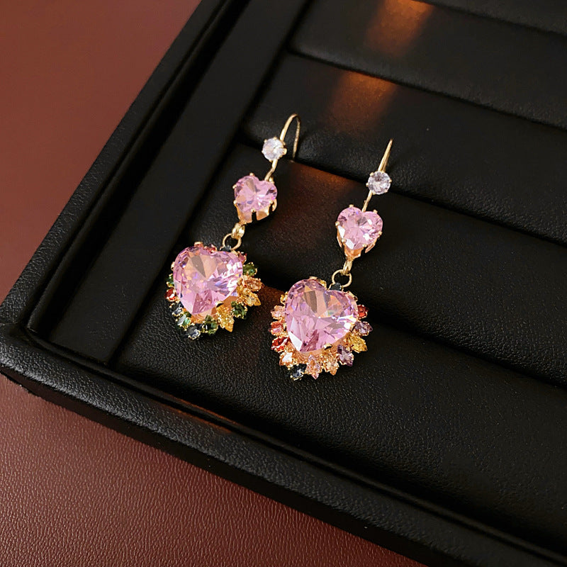 Celestial Leaf Zircon Drop Necklace Set