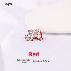 925 Silver Running Rings & Rhinestone Rondelle Spacers