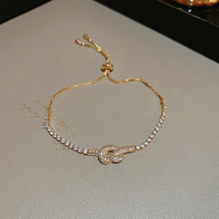Zircon Adjustable Bracelet Series – Light Luxury & Chic Elegance
