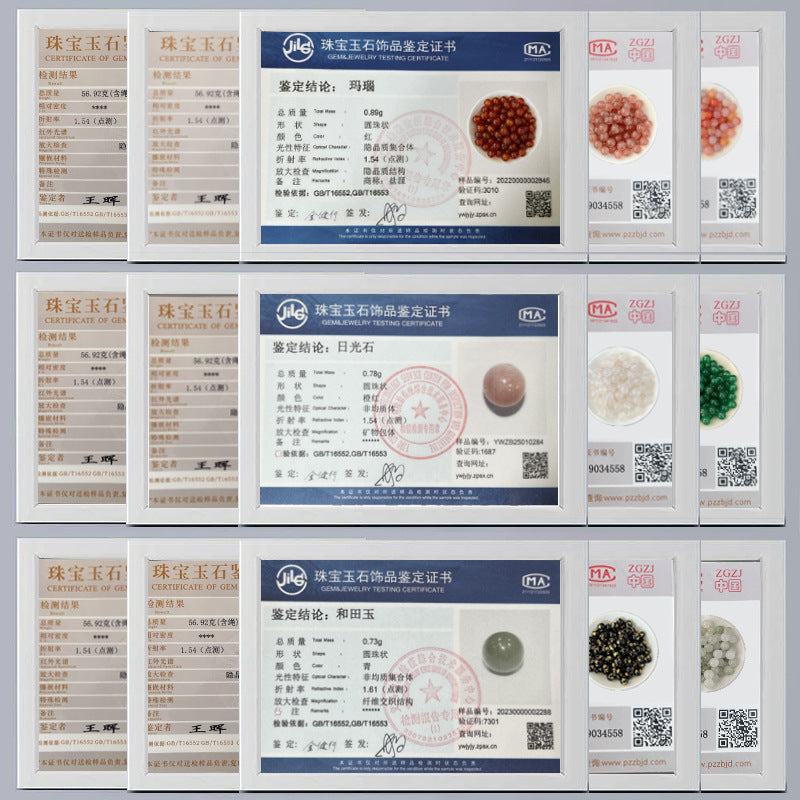 Crystal × Jade × Chalcedony × Agate | DIY Loose Round Beads