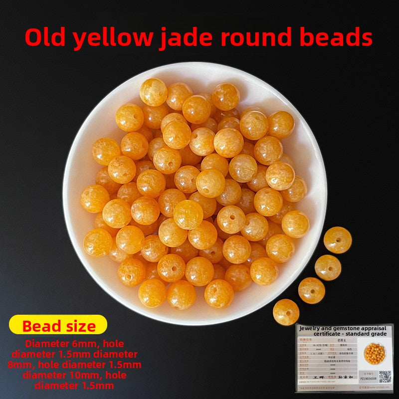 Crystal × Jade × Chalcedony × Agate | DIY Loose Round Beads