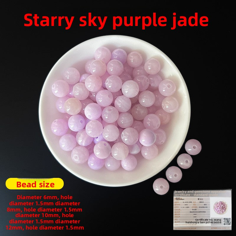 Crystal × Jade × Chalcedony × Agate | DIY Loose Round Beads