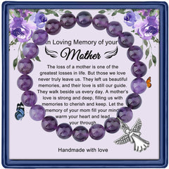 Heaven in My Heart · Amethyst Memorial Charm Bracelets