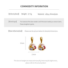 Pastel Bloom Enamel Drop Earrings