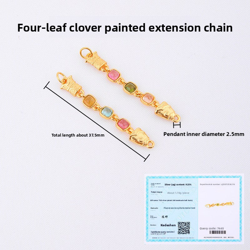 GemLink Half-Chains · 925 Silver (Gold-Plated)