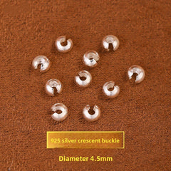 MoonCrest · S925 Crimp Covers (Half-Moon “C” Bead Covers)