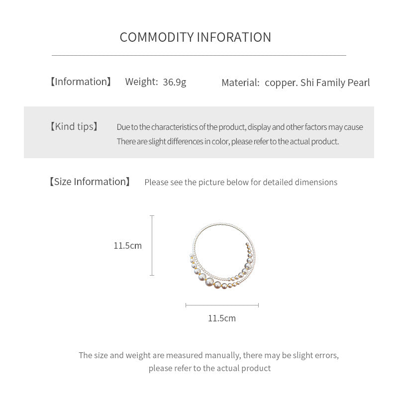 Irregular Cross Pearl Choker – French Light Luxury Fashion Necklace for Women