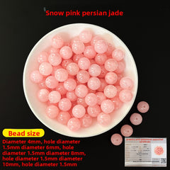 Crystal × Jade × Chalcedony × Agate | DIY Loose Round Beads