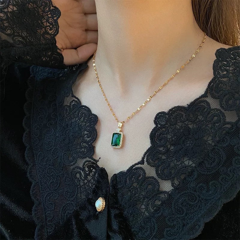 Versatile Minimalist Titanium Steel Pearl Pendant Necklace