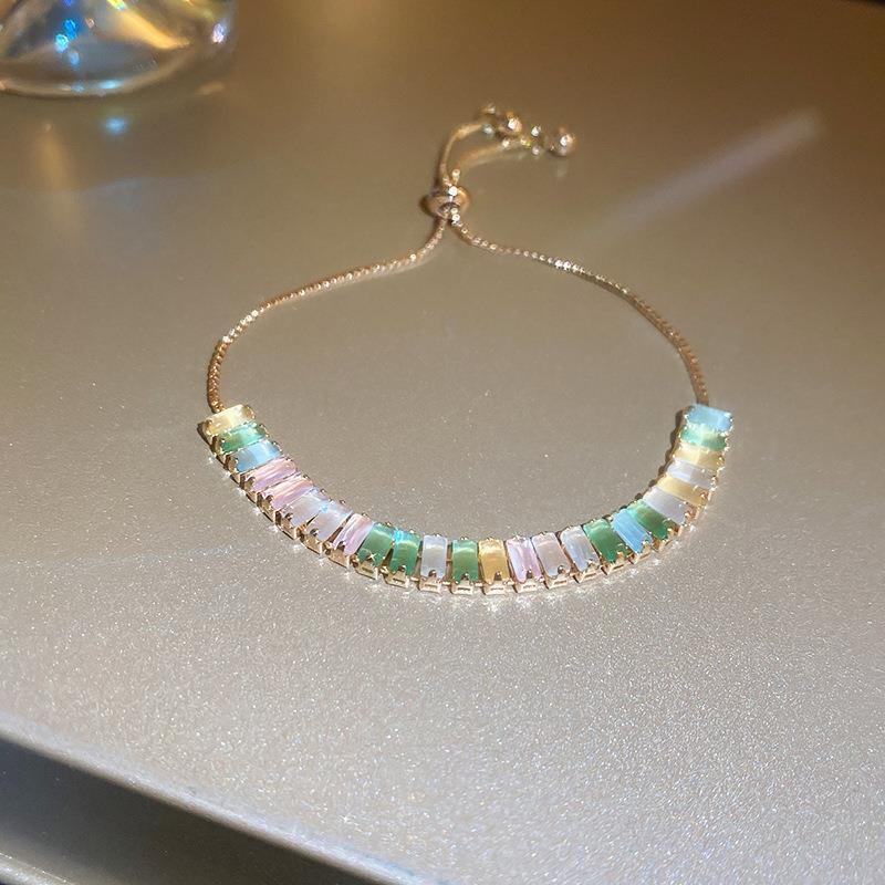 Zircon Adjustable Bracelet Series – multiple variations displayed