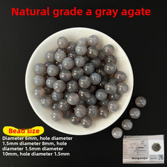 Crystal × Jade × Chalcedony × Agate | DIY Loose Round Beads