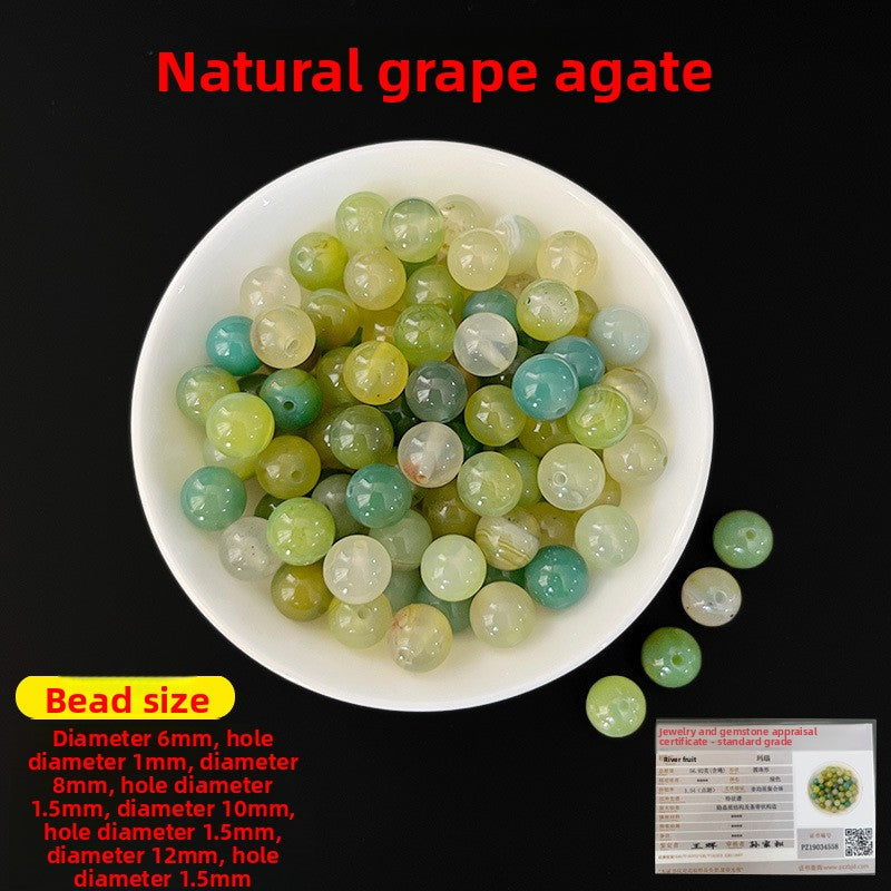 Crystal × Jade × Chalcedony × Agate | DIY Loose Round Beads