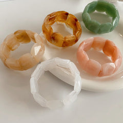 Marbled Elegance Acrylic Bangle