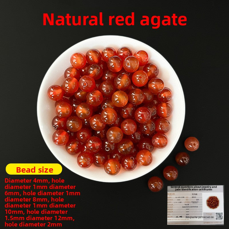 Crystal × Jade × Chalcedony × Agate | DIY Loose Round Beads