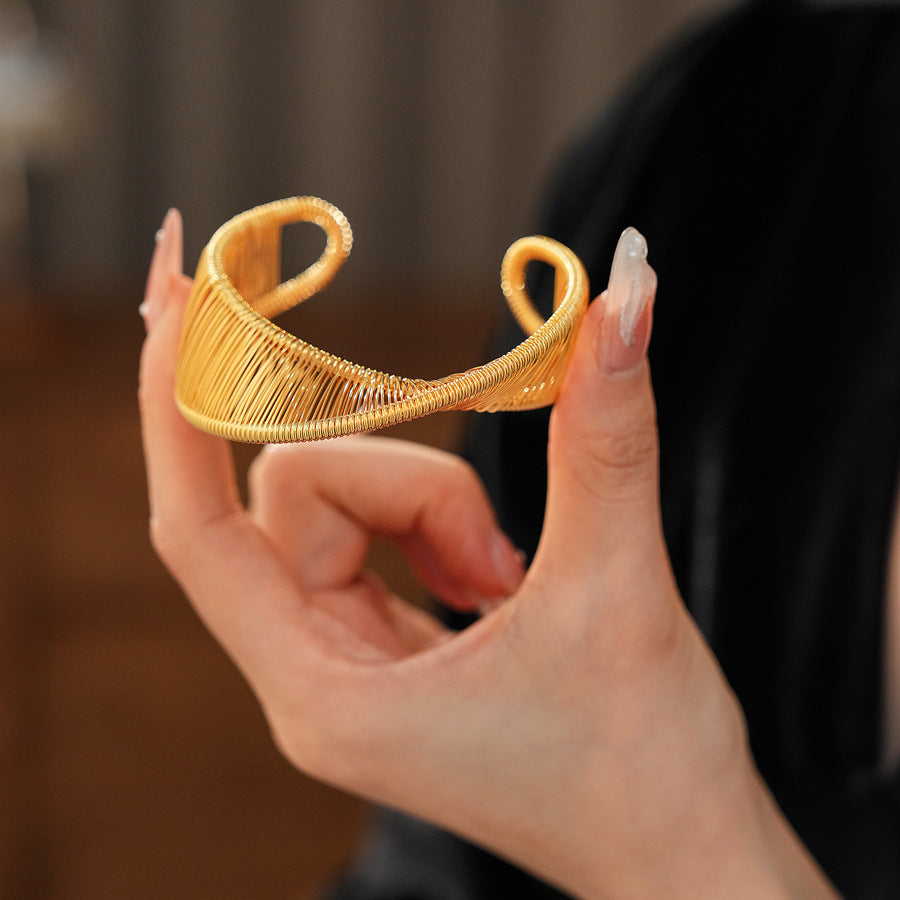 Aurora Thread Cuff Bracelet