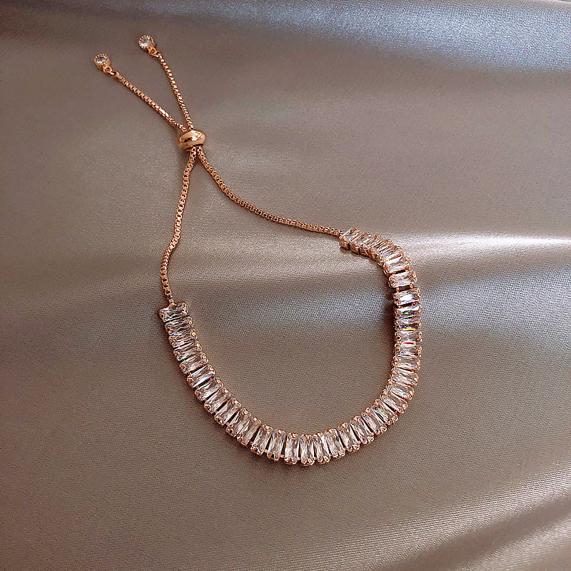 Zircon Adjustable Bracelet Series – Light Luxury & Chic Elegance