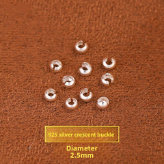 MoonCrest · S925 Crimp Covers (Half-Moon “C” Bead Covers)