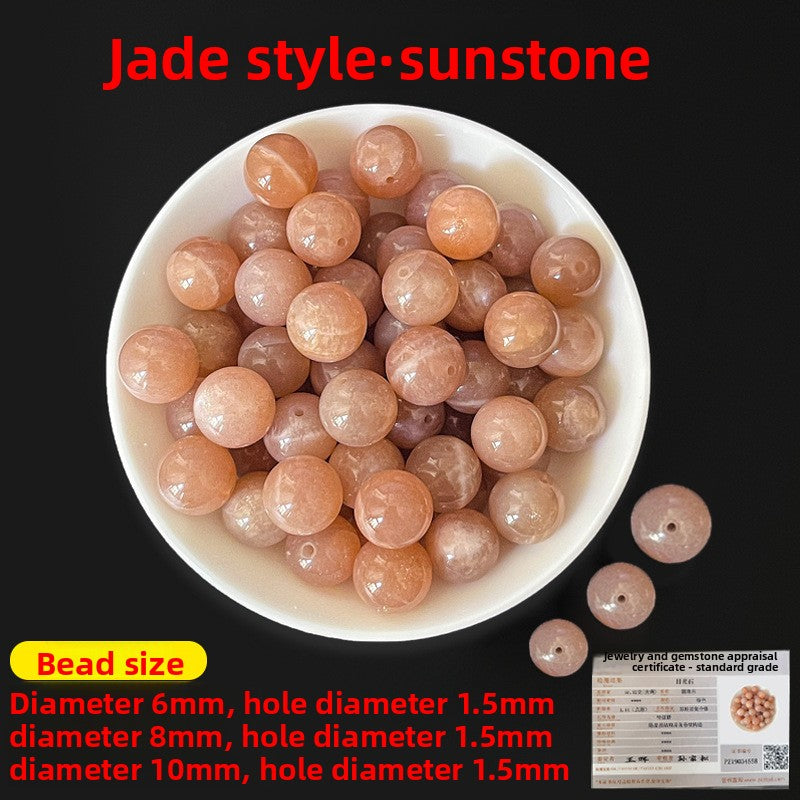 Crystal × Jade × Chalcedony × Agate | DIY Loose Round Beads