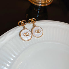 Vintage Oval Tassel Earrings Collection – Light Luxury Court Style