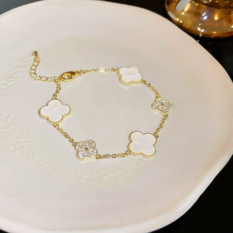 Vintage Geometric Zircon Bracelet Series – Minimalist Chic Elegance