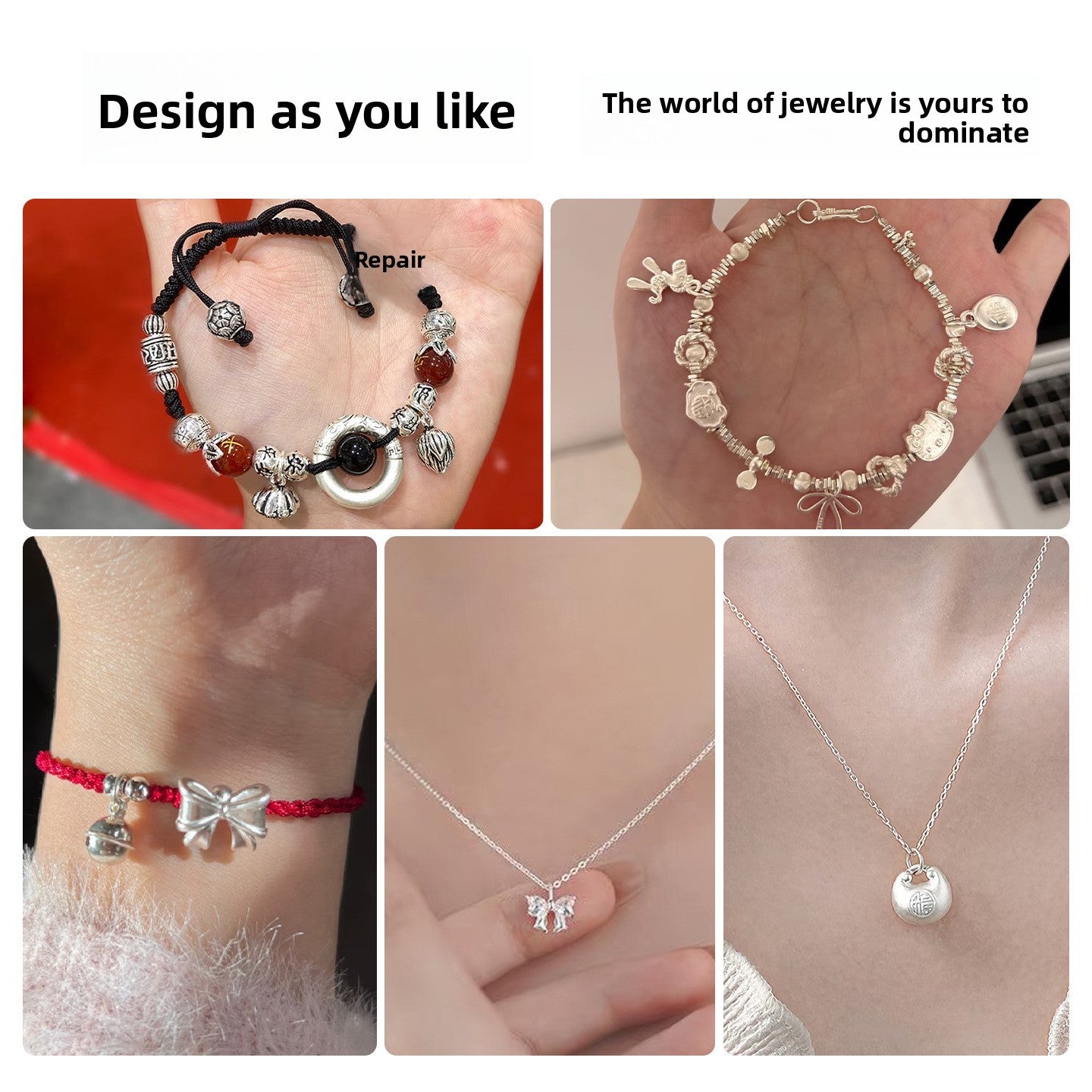 Pure999 Mini Motifs · Charms & Spacers