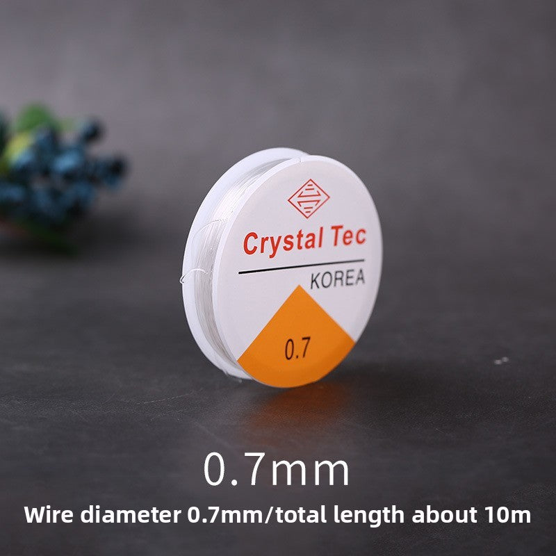 Crystal Elastic Beading Cord – Clear Stretch Jewelry String (0.5–1.5 mm, 5–120 m)