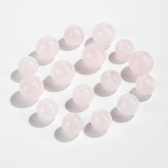 Snow Phantom Quartz round beads with frosty, snowflake-like inclusions—Frost-Mist Bloom (10/12 mm).