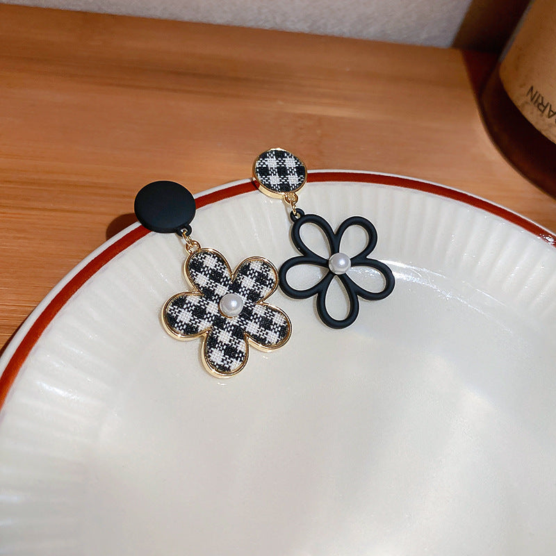Camellia & Bow Earring Collection – Chic Light Luxury Retro Series