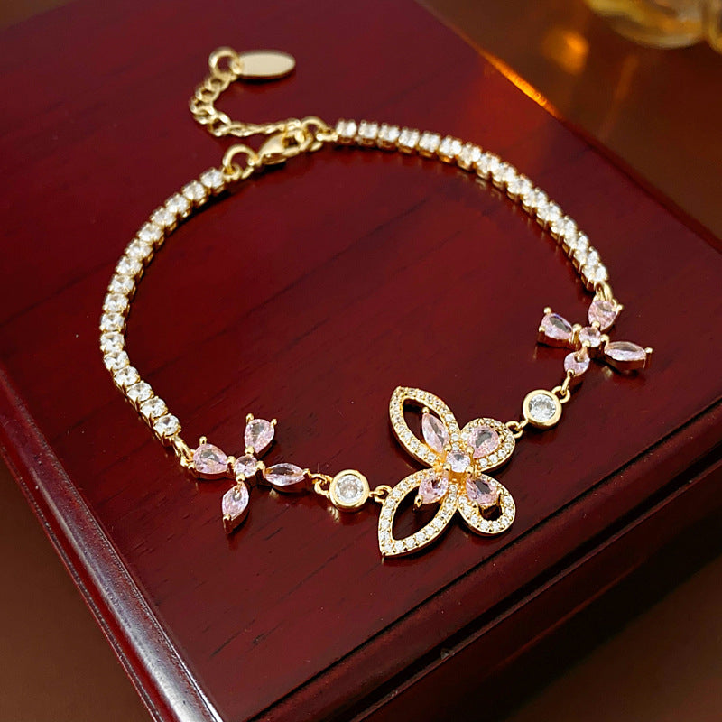 Vintage Geometric Zircon Bracelet Series – Minimalist Chic Elegance
