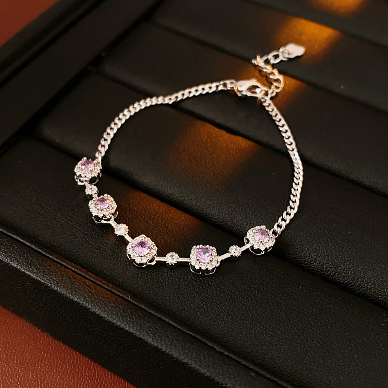 Vintage Geometric Zircon Bracelet Series – multiple variations displayed