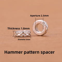 925 Silver Running Rings & Rhinestone Rondelle Spacers