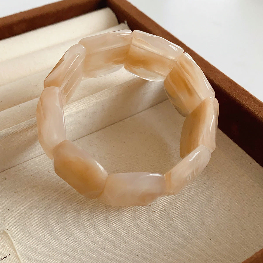 Marbled Elegance Acrylic Bangle