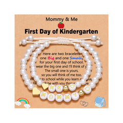 Mommy & Me First-Day Duo · Mother–Daughter Beaded Bracelets