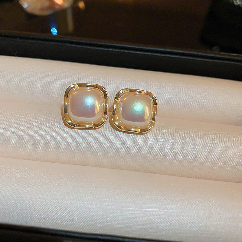Mermaid Pearl Earring Collection – light luxury chic earrings with pearls, zircon, rhinestones, and 925 silver pins
