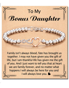 Bonded Hearts Message Card Bracelets