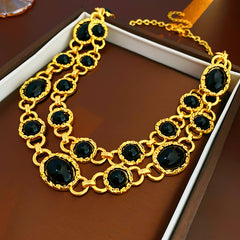 Medieval Luxe Statement Necklace – Vintage Geometric Series