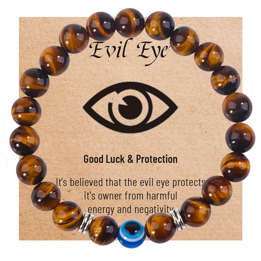 Guardian Gaze · Natural Stone Evil Eye Bracelet