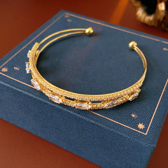 Crystal Bloom Vintage Bracelet Series – Elegant Retro Style