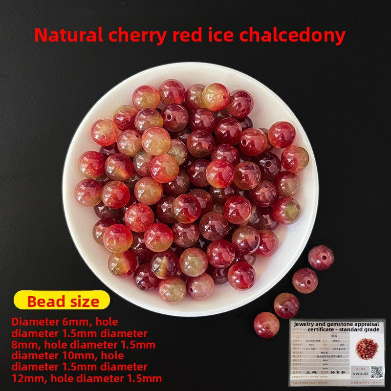 Crystal × Jade × Chalcedony × Agate | DIY Loose Round Beads